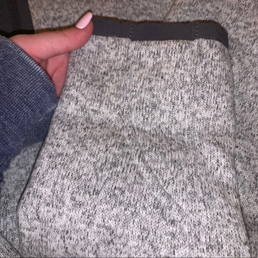 lululemon athletica Heather Gray Hooded Quarter-Zip Pullover